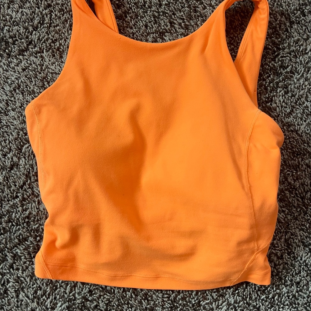 Orange Lululemon Women's Tank Top